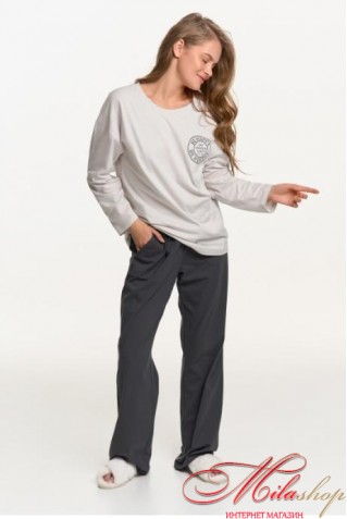 Комплект футболки з довгим рукавом і штани із бавовни Luna LP-007